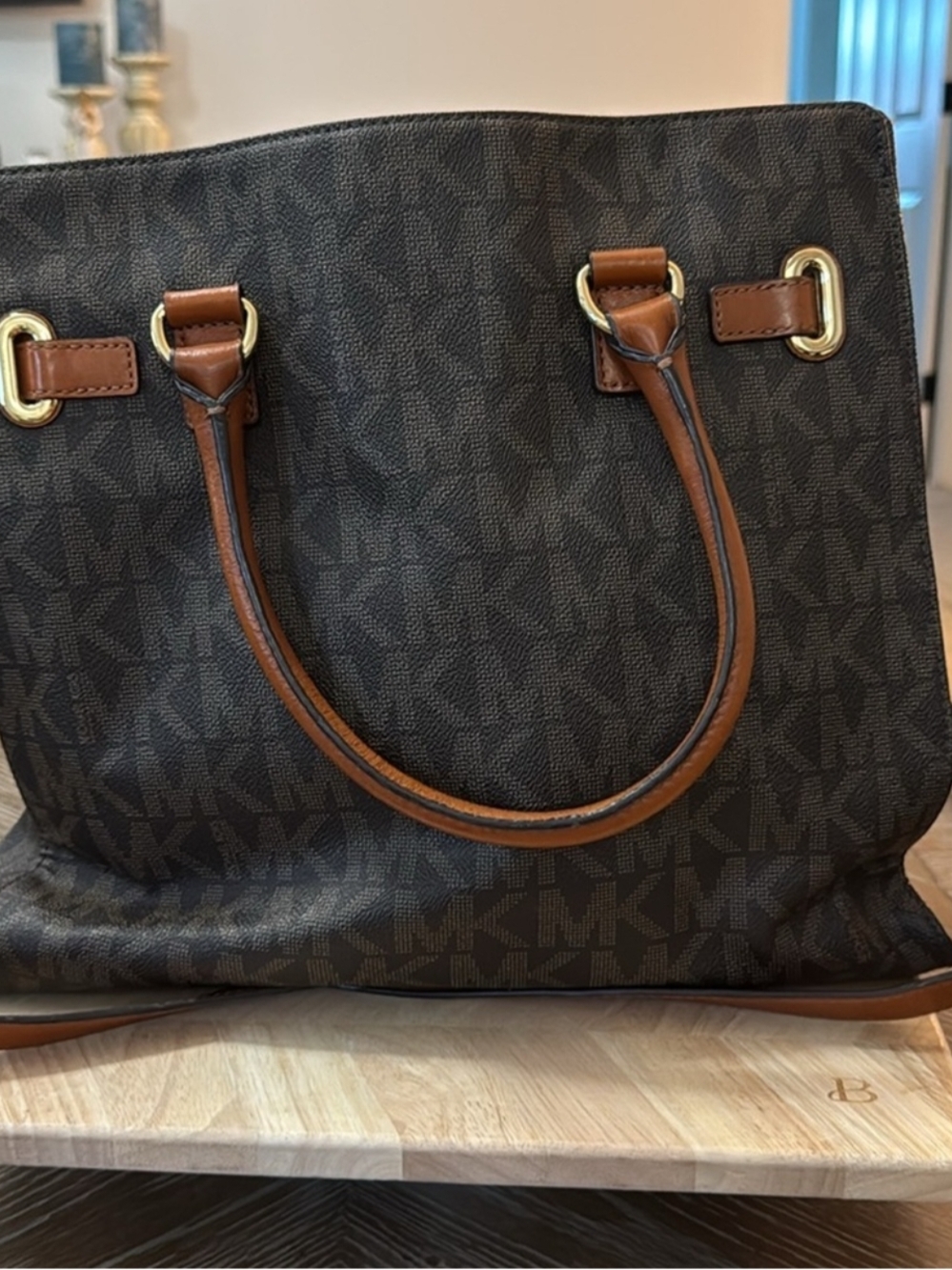 Michael Kors Brown Signature Tote Bag - Picture 2 of 13